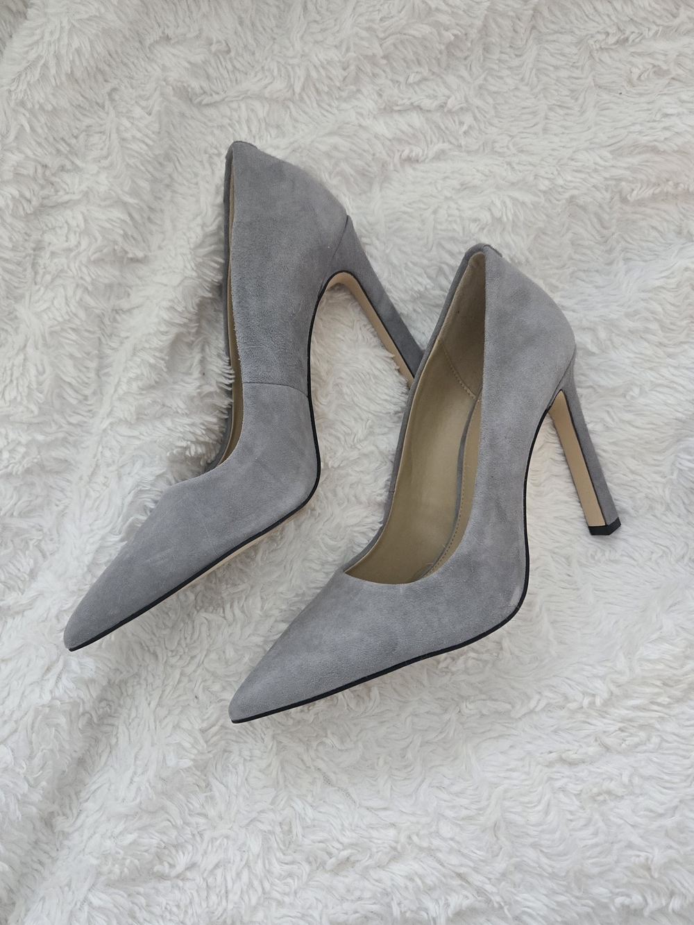 Michael Kors Grey Suede Pointed Stiletto Pumps